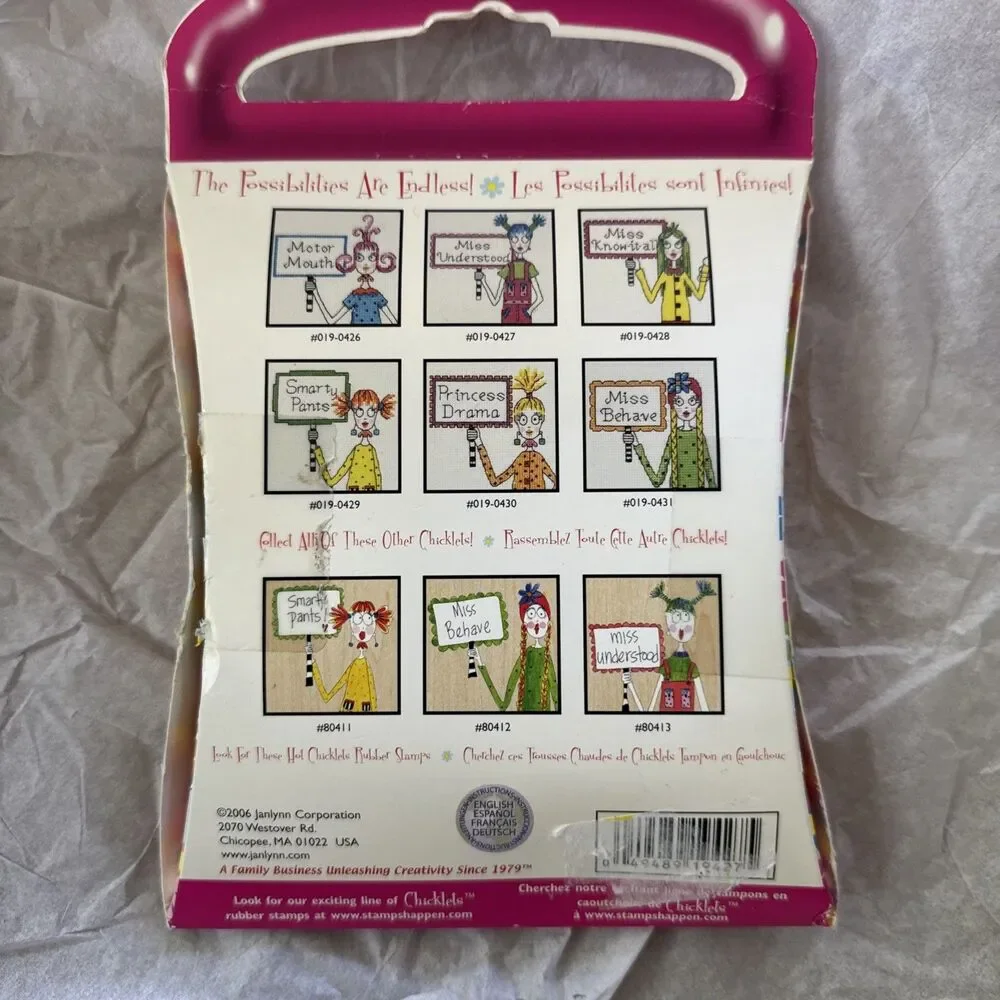 Janlynn Chicklets #019-0427 New In Box Cross Stitch Kit Open Outer Package